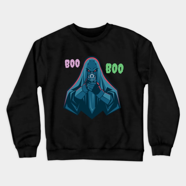 Killer Ghost! Crewneck Sweatshirt by Johan13